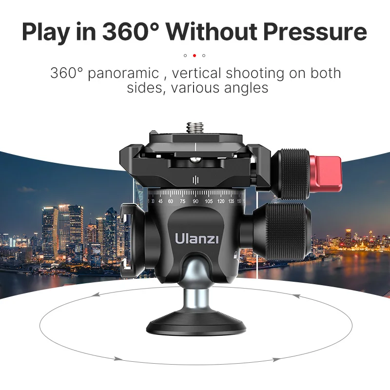 Ulanzi MT-28 Carbon Statief U-120 Panoramisch Balhoofd Kit 1/4 ''Statief Monopod Met Koud Schoen Draagbare Vlog Statief