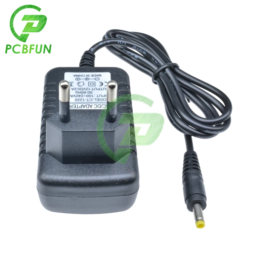 1pcs 12V 2A EU DC Power Adapter 4.0*1.7 Monitor Regulation Charger Adaptor Power Supply Charger Adapter for LED Light Strips