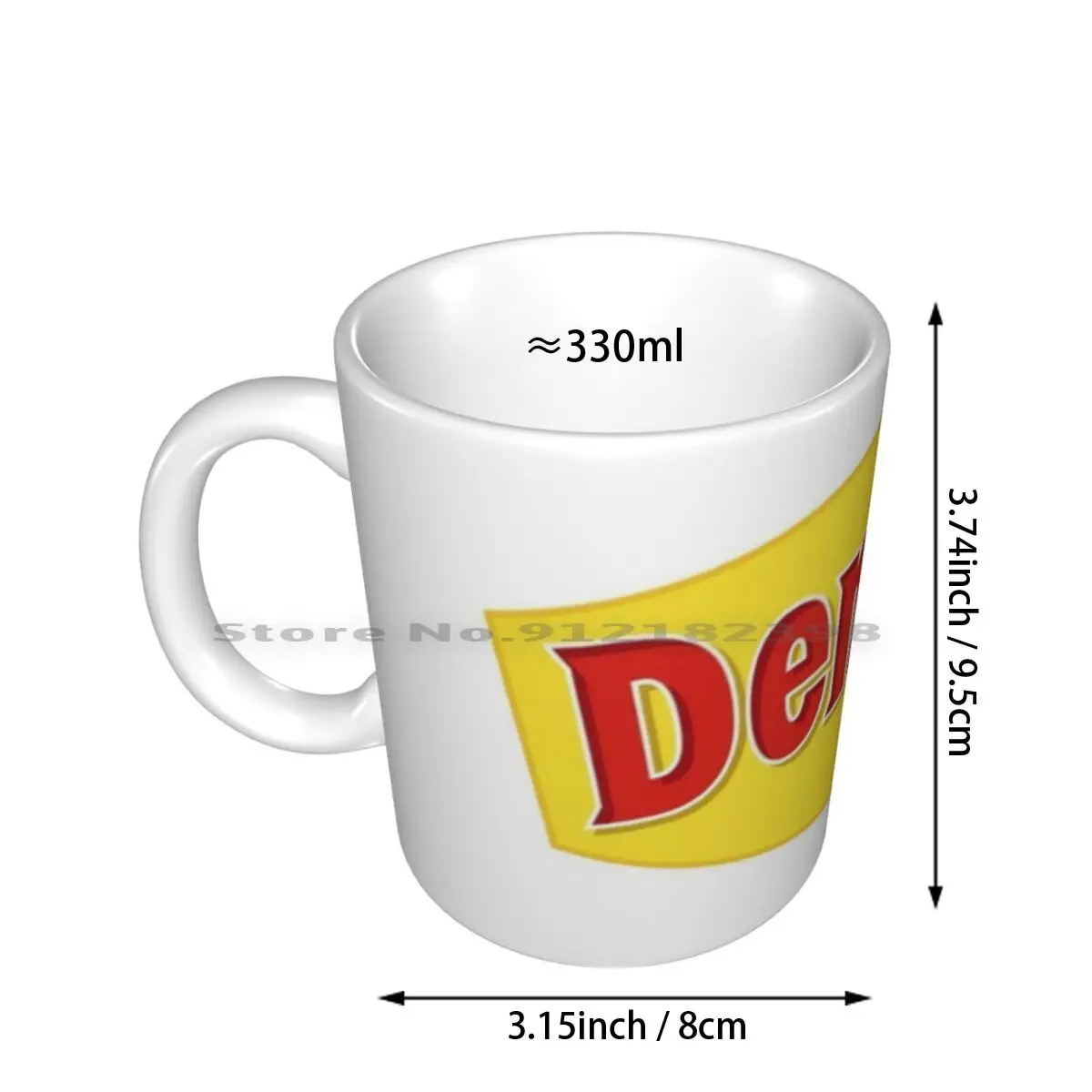 Denny's Burger Ceramic Mugs Coffee Cups Milk Tea Mug Dennys Burger Food Tv Series Dennys Burger Dennys Burger Yummy Creative