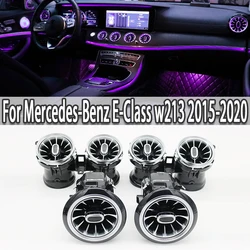 K-Car Front Dashboard AC Air Condition Vent Outlet 64-color Turbo Interior Trim For Mercedes Benz E-Class w213 2015-2020