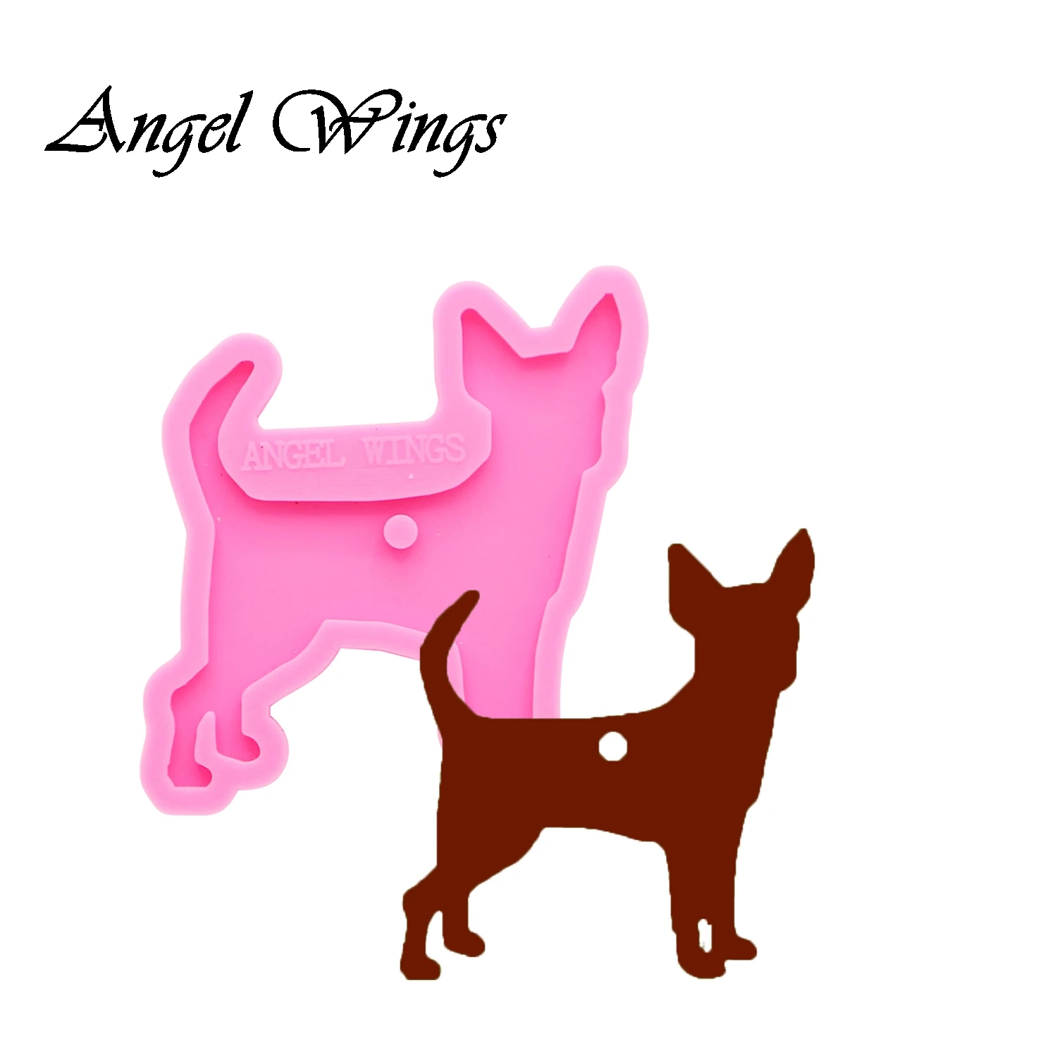 Dogs/Corgi/Pug/Chichi/Doberman Keychains Silicone Molds DIY for Shiny Jewelry Keychain Epoxy Resin Mold Custom DY0128