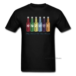 Perk Cola Six Pack T Shirt Men Funny Clothing Street Style Tops Hip Hop Tee Summer Soft Drink T-shirt Beer Tshirt Colorful