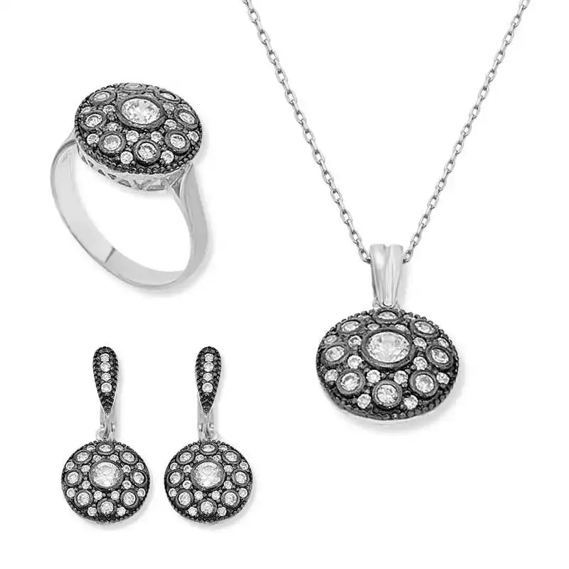 Silver Diamond Model Women 'S Set