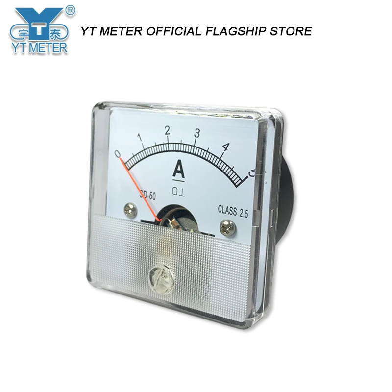 SD60 DC voltmeter dc1v 2V 3V 5V 10V 15V 20V 30V 50V 100V 150V 250V 300V 450V 500V 600V 750V pointer installation