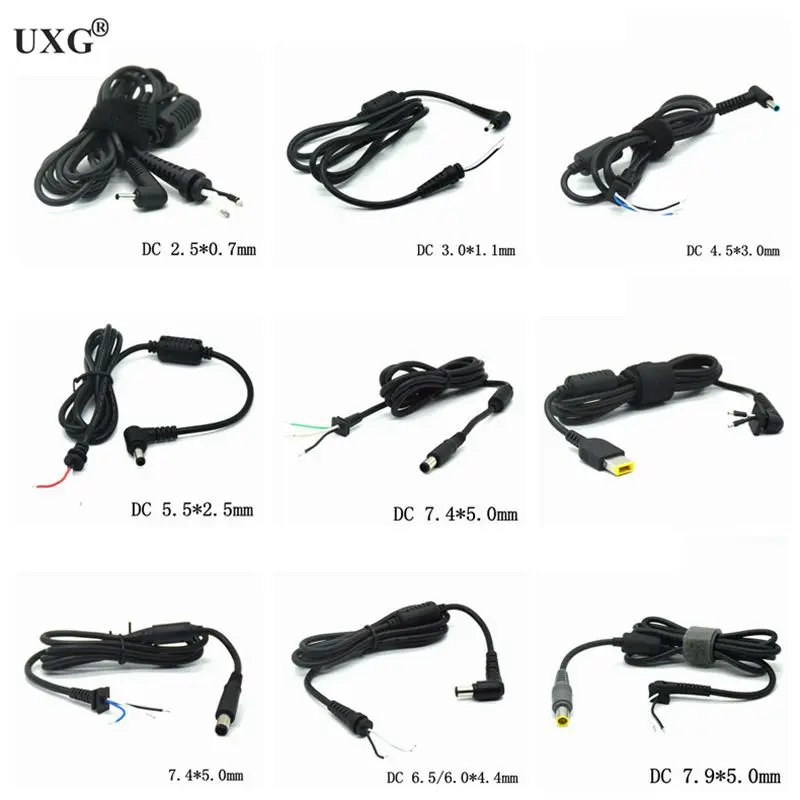 Kabel zasilający Złącze DC Jack Ładowarka Adapter Wtyczka Zasilanie 7.9 7.4 5.5 2.5 Dla Samsung HP Dell Sony Toshiba Asus Acer Lenovo