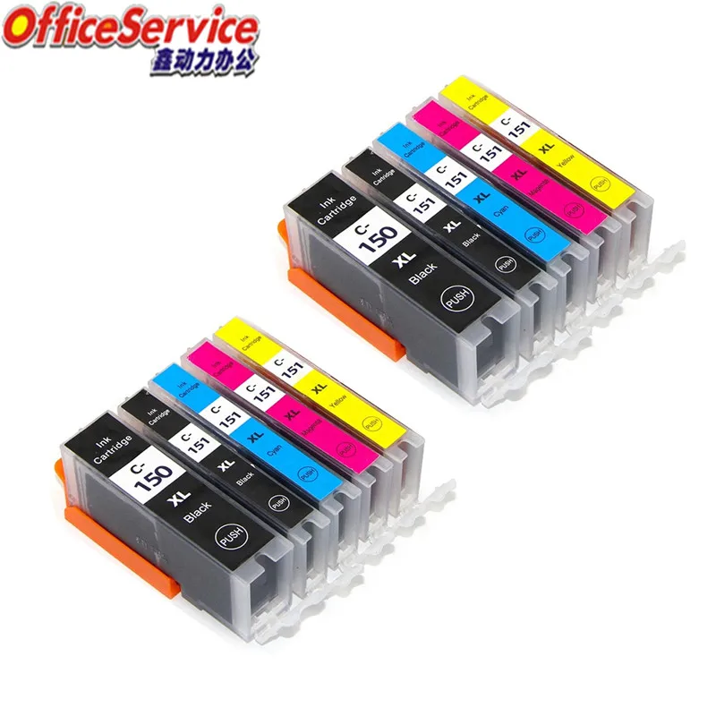 PGI-150 CLI-151 PGI150 ink Cartridge Compatible For Canon IP7210 MX721 Ix6810  MG5410 MG5510 MG5610 MG6410 MG6610 printer