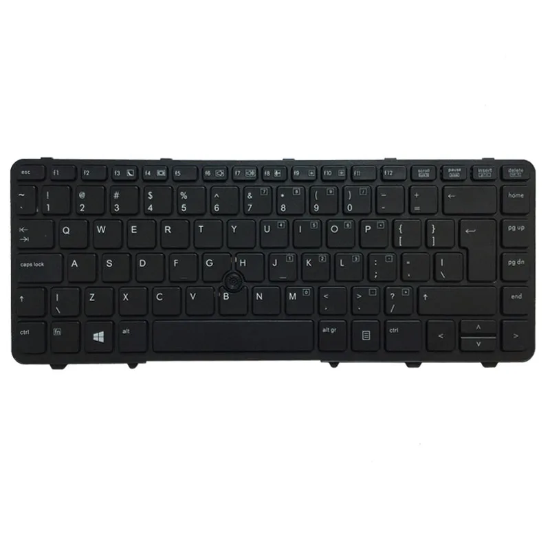 UI Laptop Keyboard for HP PROBOOK 640 G1 645 G1 black ui layout with Mouse Point