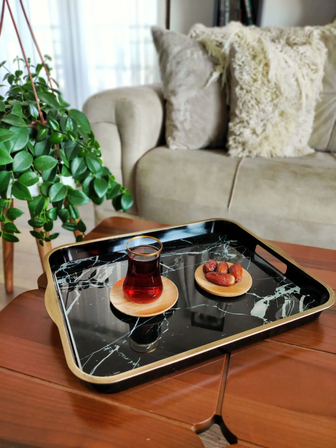 

DOLBOVI Rectangle, glass Based Big Presentation tray 32x42cm -Oval Model 1 tray поднос plateau de service