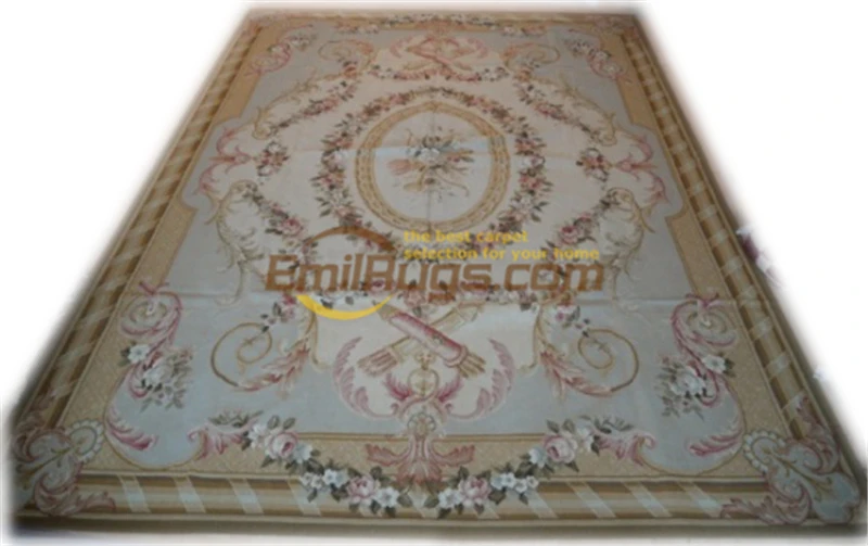 linving room carpet aubusson carpet hand knitted carpets wool area rug retro rug