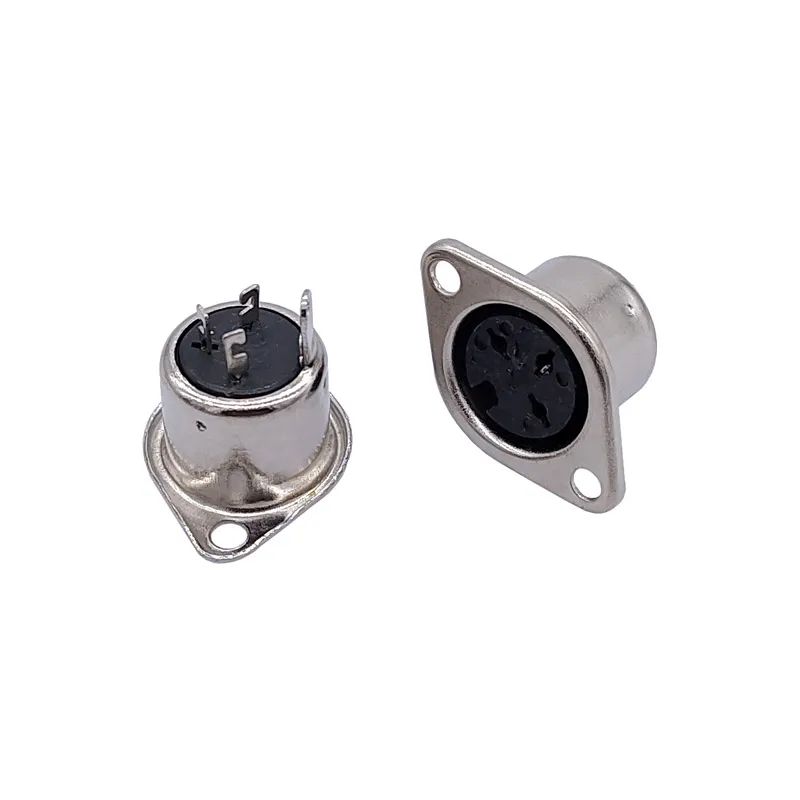 5Pcs Computer Keyboard Plug 3/4/5/6/7/8Pin DIN S Terminal Connector Female Socket Mount adapter SOLDER MIDI cable connector image 4