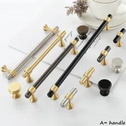 Modern Cabinet Door Handle Cabinet Pulls Drawer Knobs Furniture Hardware  Door Knobs and Handles Brass Handle