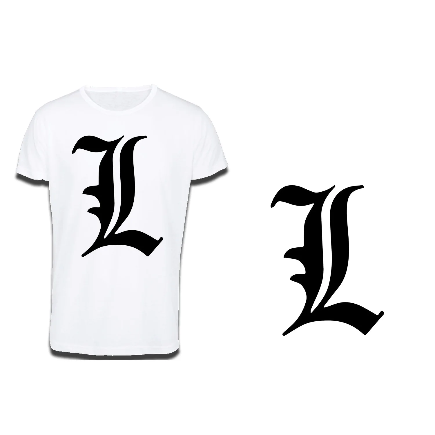 T-SHIRT cotton touch A3 LOGO DEATH NOTE LAWLIET cotton touch T-shirt