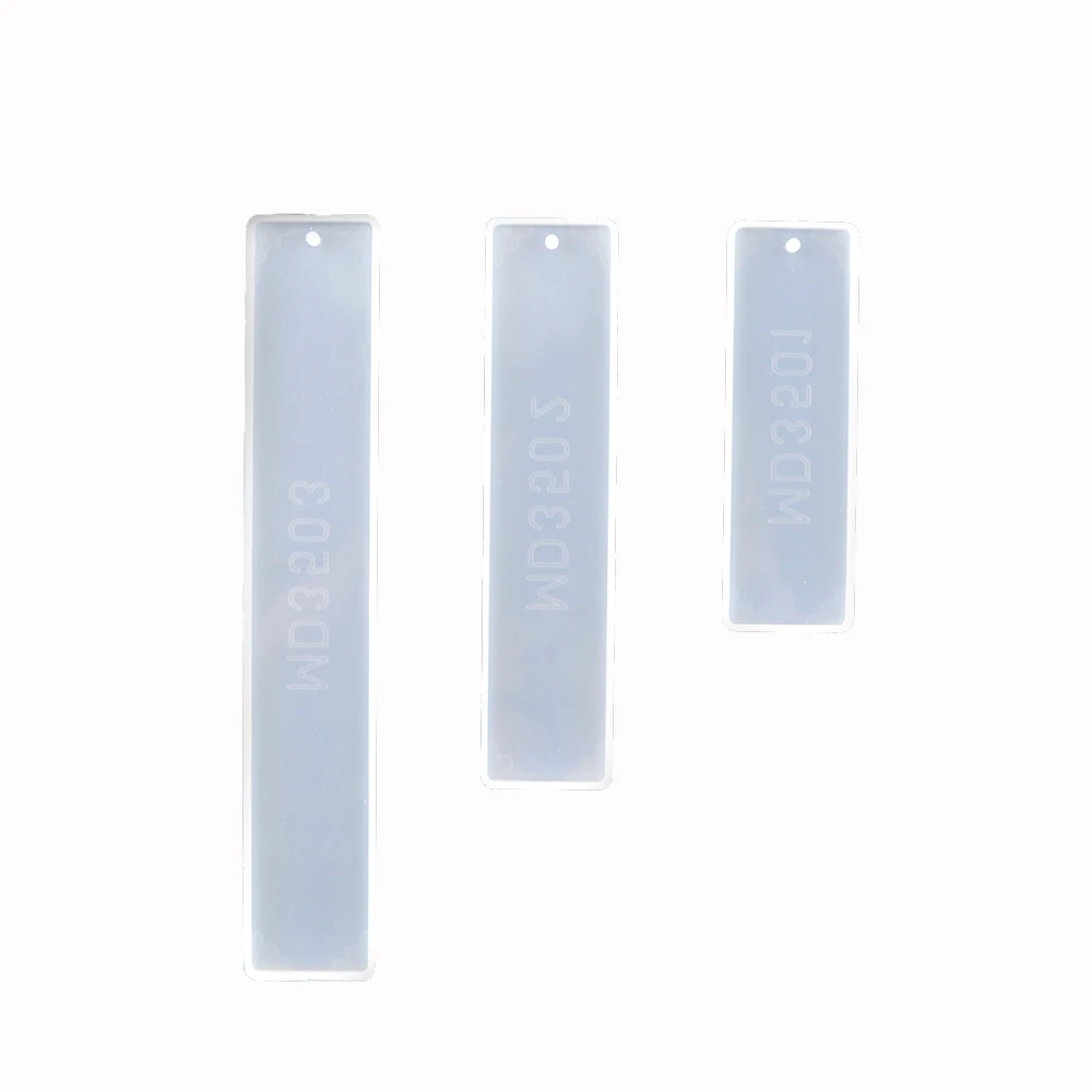 Bookmark Resina Epoxi Transparente Rectangle Ruler Moule Marque Page Epoxy Resin Mold DIY Casting Jewelry Molde Marcapaginas