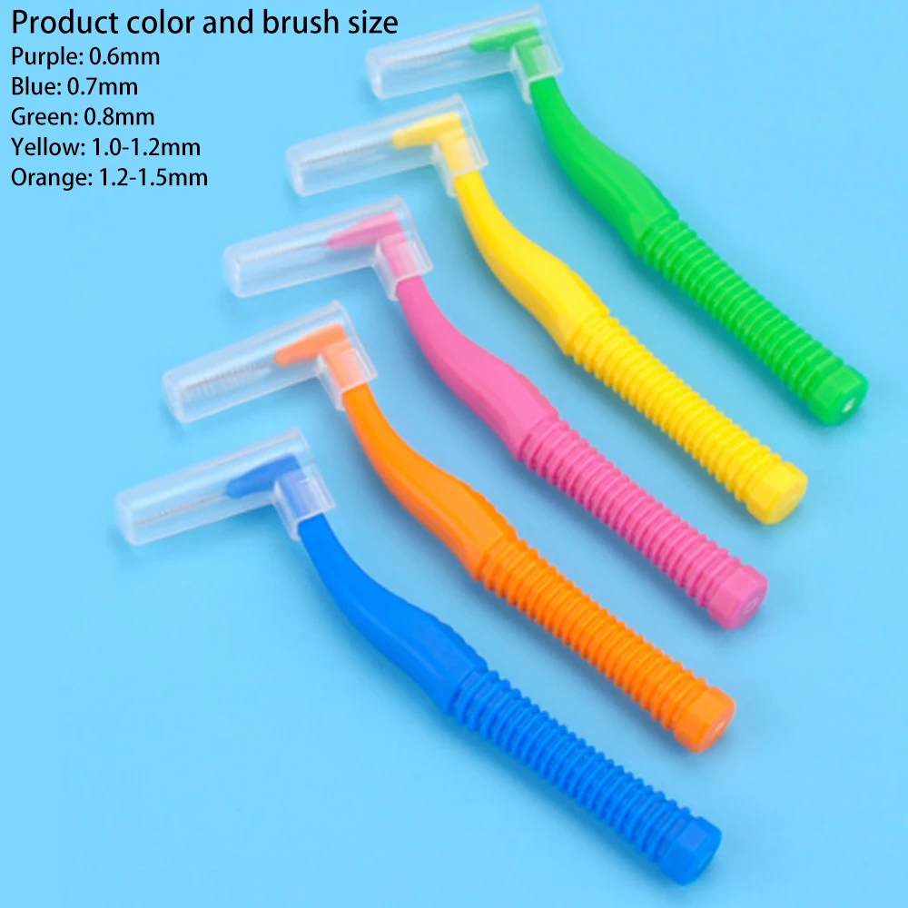 20Pcs/Box Adults Interdental Brush Clean Between Teeth Floss Toothpick Dental Orthodontic Oral Care Tooth Cleaning Tools