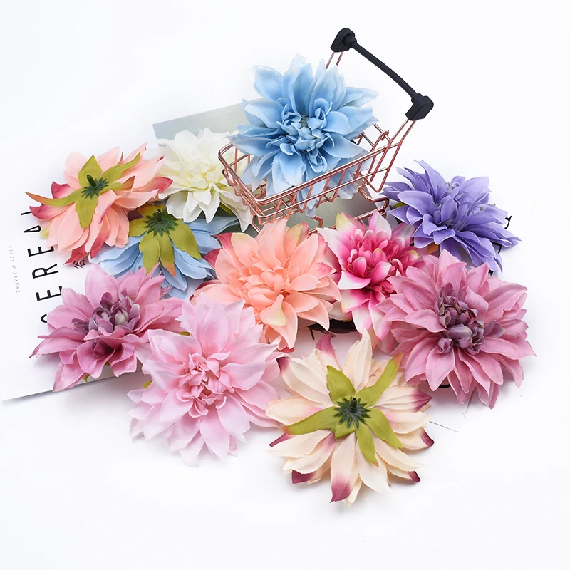 50/100 Pieces Decorative flowers home decoration accessories DIY gifts box scrapbooking wedding brooch cheap artificial flowers