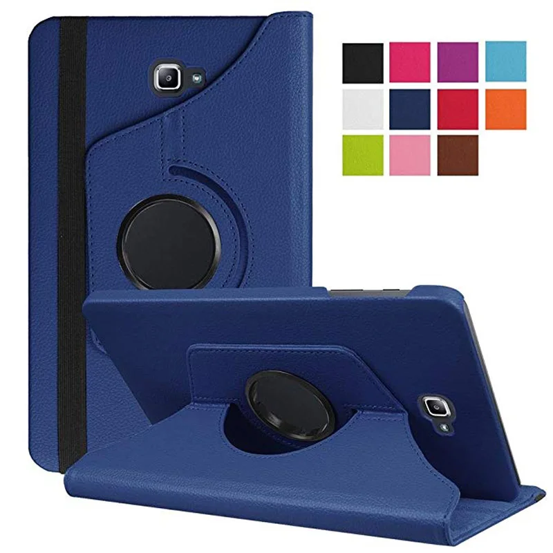 For Samsung Galaxy Tab A 10.1 2016 SM-T580 T585 360 Degree Rotating Stand Holder Tablet Cover Protective Shell Funda Coque