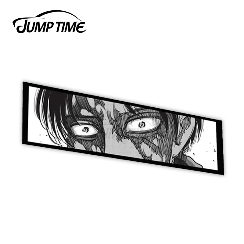 JumpTime 13 x 4.2cm For Attack on Titan Levi Ackerman Decal Car Sticker Cartoon 3D Decal Auto Refrigerator Laptop Vinyl Car Wrap