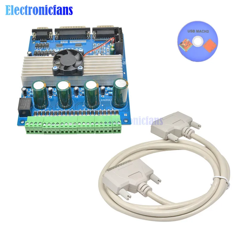 Imagem -03 - Motor de Passo Tb6560 dc 1236v 3a de Eixos Placa Controladora Acionador Cnc dc com Ventilador para Motor de Passo Unipolar Bipolar