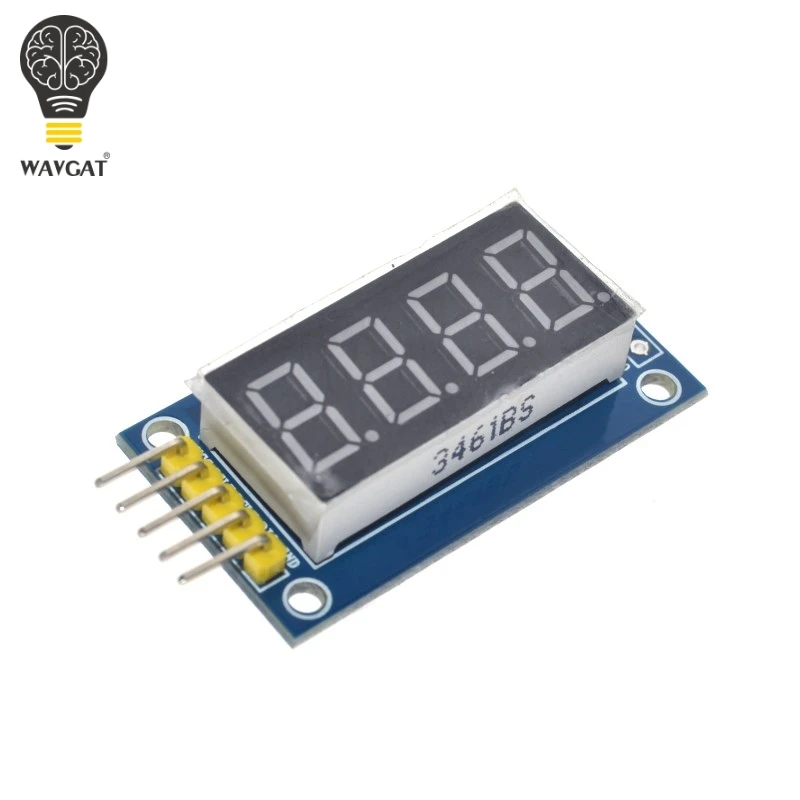 4 bity cyfrowy w kształcie tuby moduł wyświetlacza LED cztery szeregowe dla sterownika Arduino 595 — zdjęcie 6