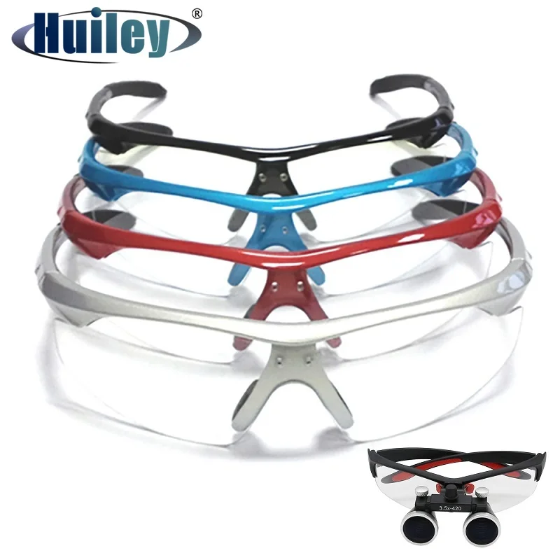 Magnifying Glass Accessories Glasses for Dental Loupe Glasses with Screw Holes for Dental Loupe Light Lamp