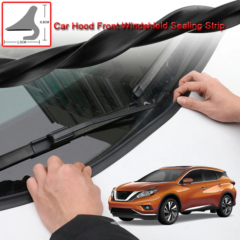 

For Nissan Murano 2015-2020 DIY Car Seal Strip Windshied Spoiler Filler Protect Edge Weatherstrip Strips Sticker Car Accessories