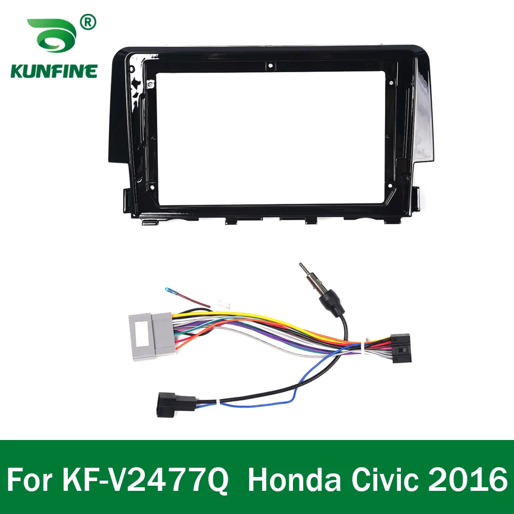 Car GPS Navigation Stereo For Honda Civic 2016 2017 2018 2019 Radio Fascias Panel Frame Fit 2Din 9 inch In Dash headunit screen