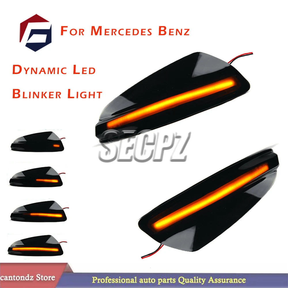 

LED Dynamic Side Mirror Indicator Sequential Light For Benz C Class W204 S204 07-14 Viano Vito Bus W639 W164 ML300 350