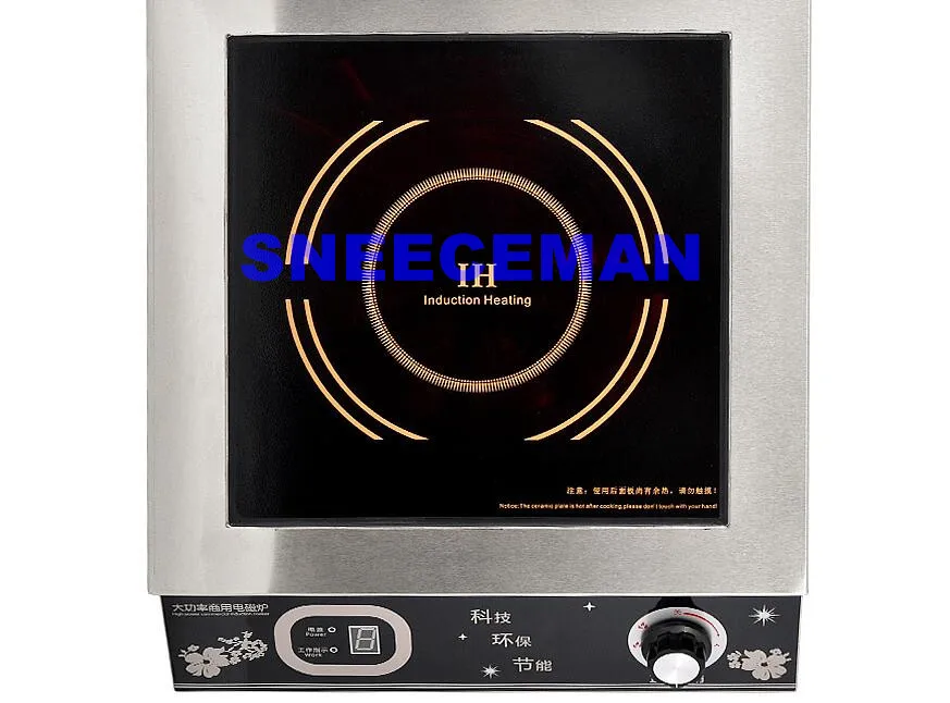 เตาแม่เหล็กไฟฟ้าเชิงพาณิชย์ 5000w เตาซุปเชิงพาณิชย์ เตาไฟฟ้า เตาแม่เหล็กไฟฟ้ากําลังสูงแบบตั้งโต๊ะ สแตนเลส