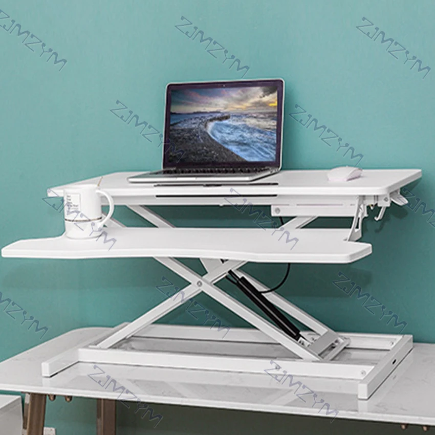 ZH-2 Adjustable Height Sit Stand Table Foldable Laptop Computer Table Lifting Computer Table For The Sedentary Strong Bearing