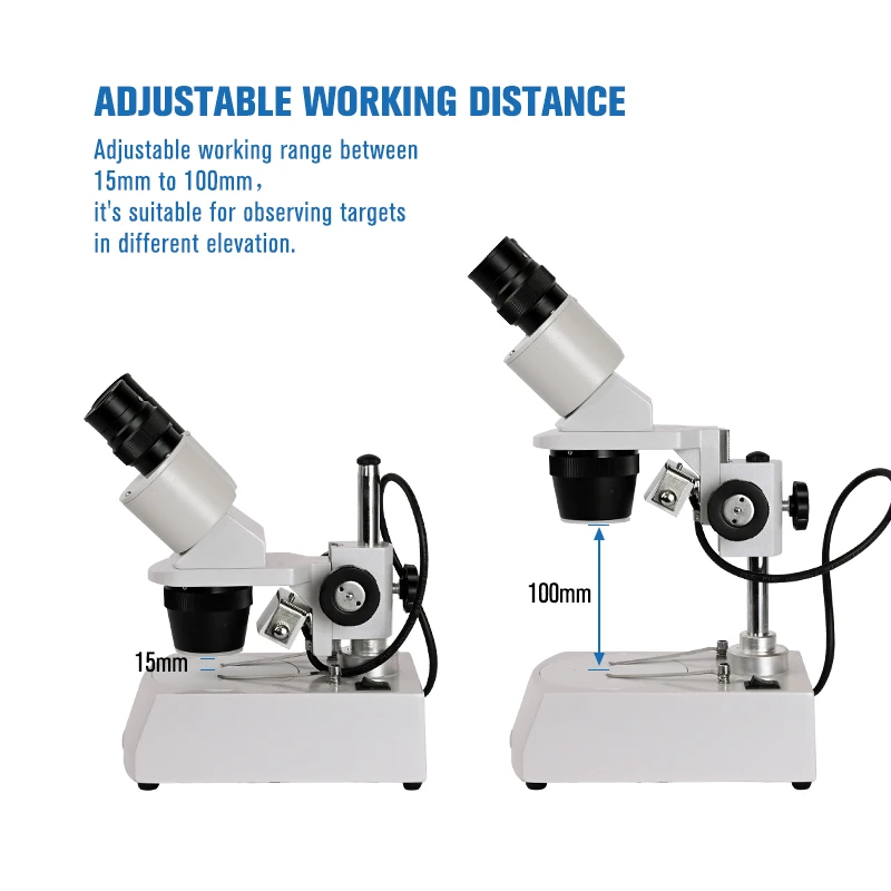 Zoom 20x 40x 80X Saldatura professionale HD Binoculare stereo microscopio up/giù HA CONDOTTO LA luce fonte di riparazione del telefono PCB