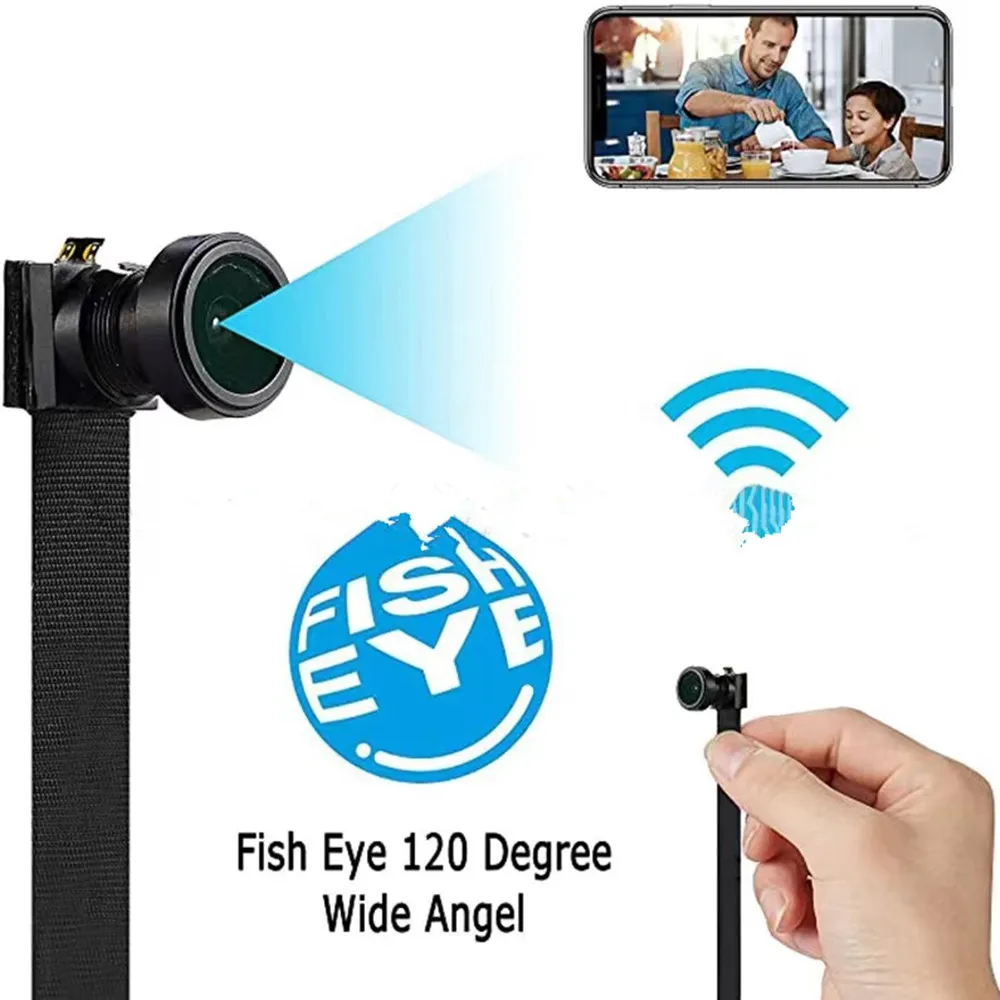 Minicámara IP Full HD con WiFi, videocámara inalámbrica P2P, grabadora de Audio y vídeo, compatible con tarjeta TF de vista remota, 1080P