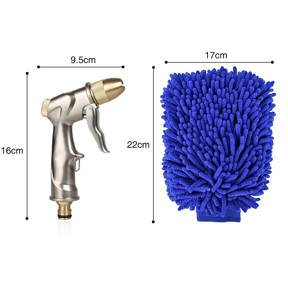 Spruzzo d'acqua da giardino in metallo ad alta pressione spruzzatore da giardinaggio tubo flessibile dell'acqua getto prato domestico lavaggio auto pistole cortile irrigazione spruzzare