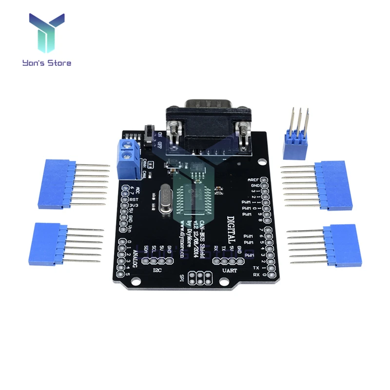 MCP2515 EF02037 CAN BUS щит контроллера платы связи высокая скорость CAN V2.0B модуль для Arduino для Freaduino DIY KIT