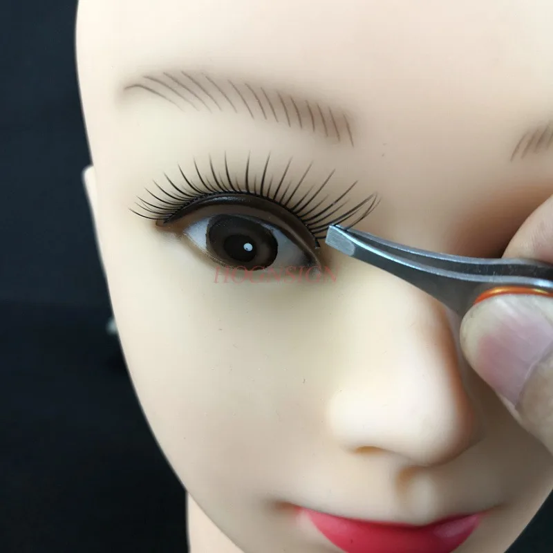 คีม Beveled แหนบสแตนเลส Forcep คีม Tweezer คิ้วถอนขนตาปลอมตาคิ้วคลิปเครื่องมือ