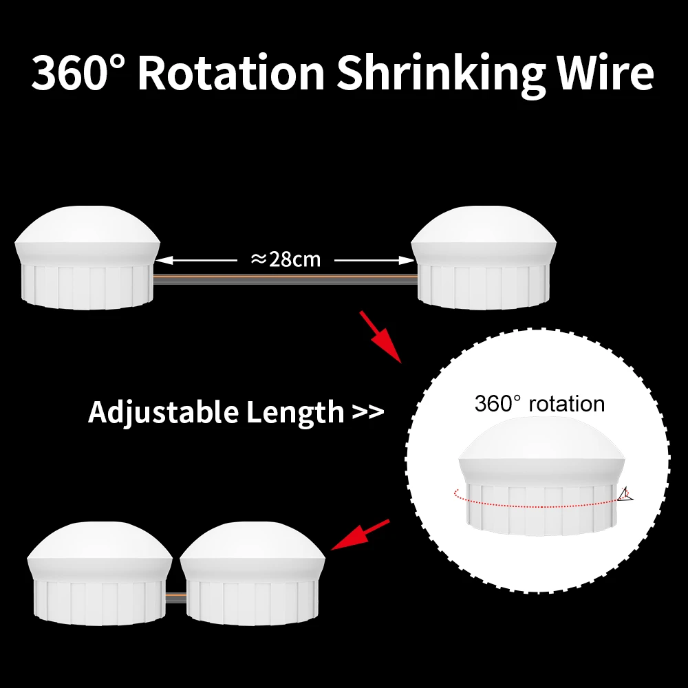 USB 12V LED Mirror Light Makeup Vanity Light Studio Bathroom Mirror Fill Light LED Bulb Cosmetic Dressing Table Led Wall Lamp