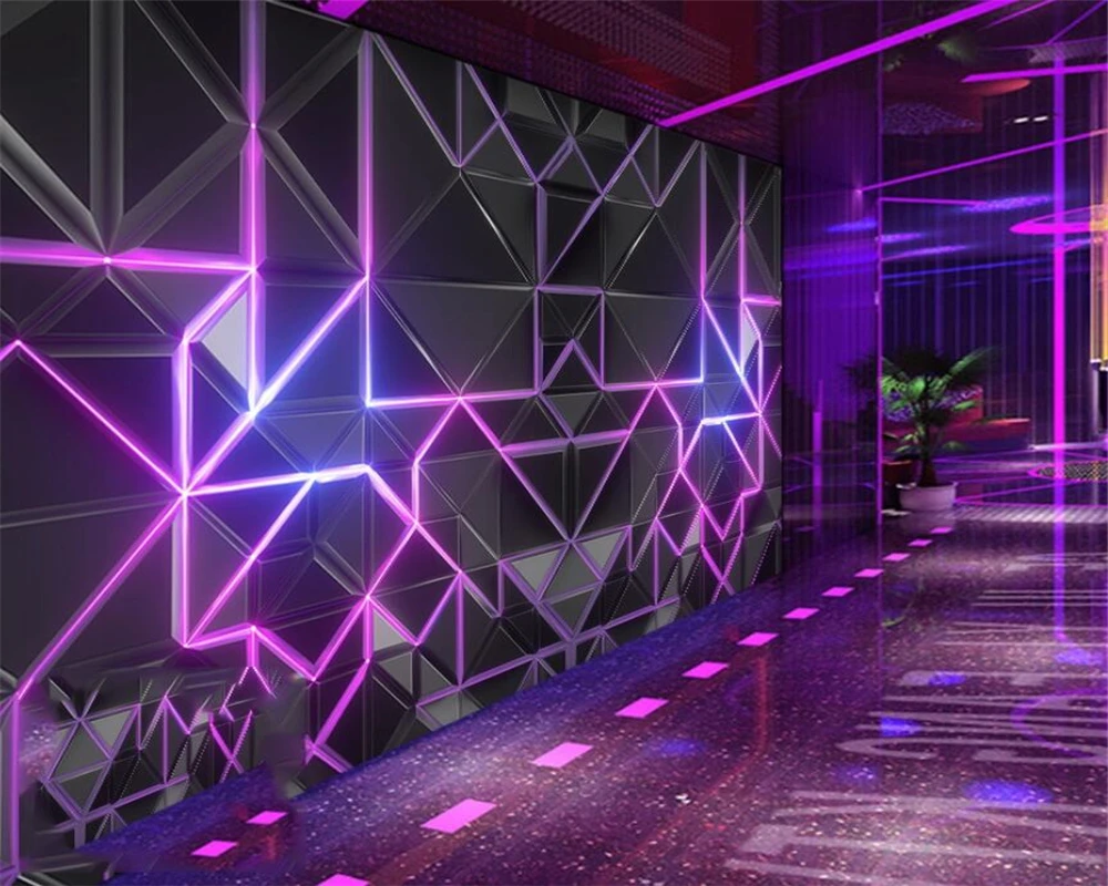 

Beibehang papier peint индивидуальные технологии смысл удав геометрическая динамическая имитация светящейся музыки ресторан КТВ бар обои