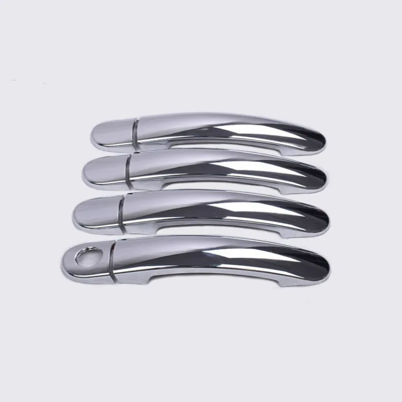 For Seat Ibiza MK3 6L 2003 2004 2005 2006 2007 2008 2009 Chrome Carbon Fiber Car Door Handle Covers Car Accessories Stickers