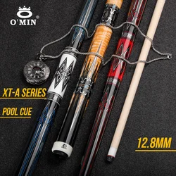 OMIN XF-A stecca da biliardo punta da 12.8mm impugnatura in pelle Premium tubo in carbonio all'interno giunto radiale Kit sistema di peso regolabile biliardo