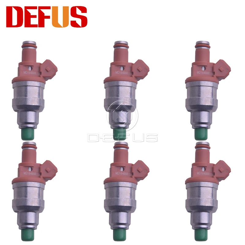 

DEFUS 6pcs INP-014 Fuel Injector For MITSUBISHI GTO 3000GT Dod ge Saloon 3.0L 91-99 FJ218 Gasoline NEW Bico Nozzle MD164888