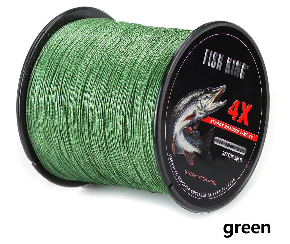 FISCH KÖNIG 300M/500M Geflochtene Draht PE Geflochtene Angelschnur 0.4 #-6.0 #0,10mm-0,40mm 8-60LB 4 Stränge PE Multifilament Angelschnur – Detail 13