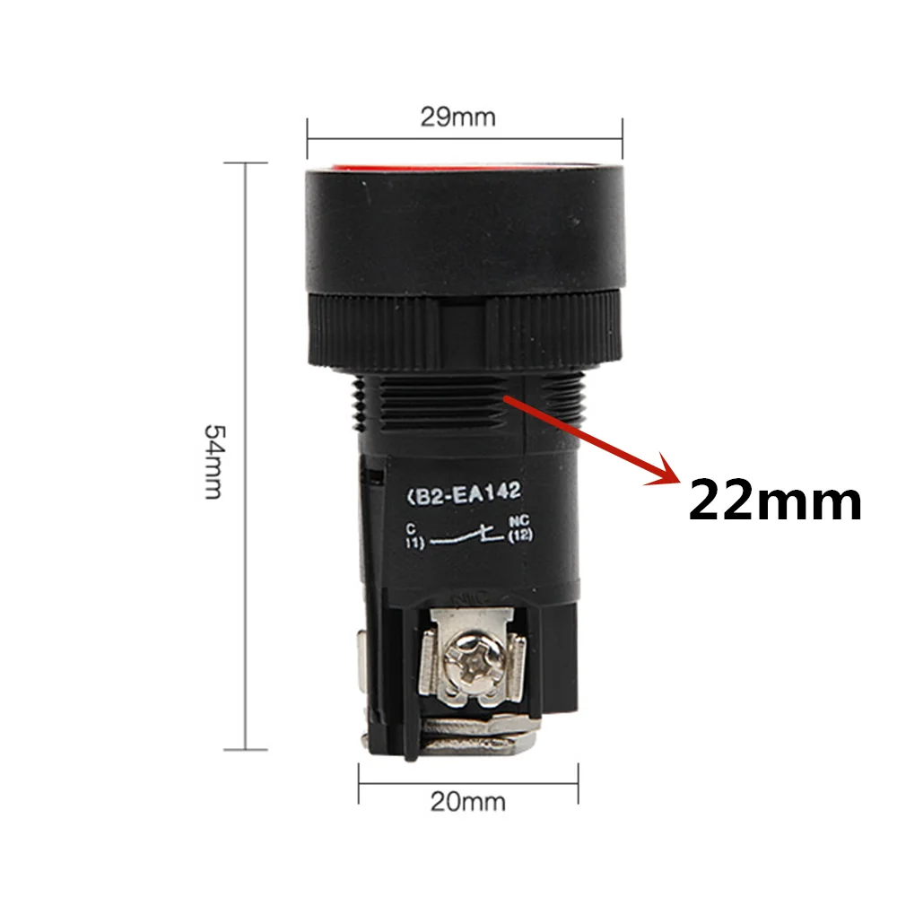 22mm Self-reset Button Switch XB2-EA131 EA142 EA135 EA145 EA155 EA121 Plastic Button Switch Power Supply Button Switch