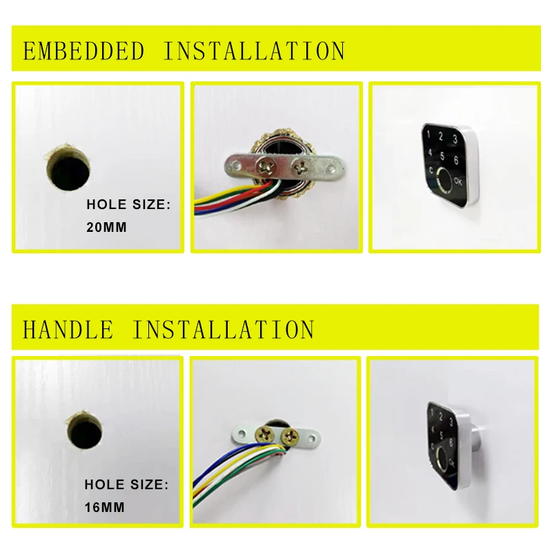 GROW K226+G16 DC10-30V Admin/User Fingerprint Password Access Control Board 4 Relay Output Mode For Door Access Control System