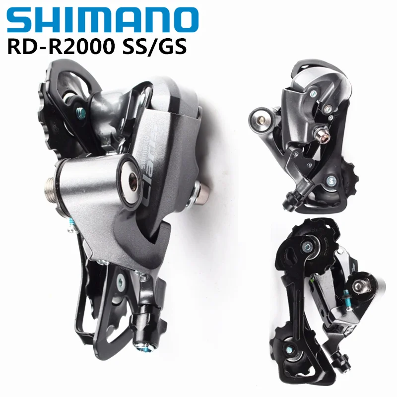 Shimano Claris R2000 2400 SS GS 8-biegowa przerzutka tylna z krótką klatką Średnia klatka Rower szosowy Rower 8s Przerzutka