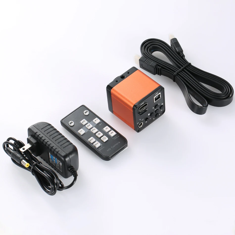 Imagem -06 - Microscópio Industrial Digital Eletrônico Fhd 38mp 2k 1080p Usb Hdmi com Câmera C-mount Cartão tf Gravador de Vídeo Imagem
