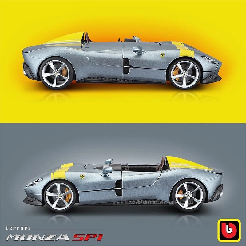 Bburago 1:18 Ferrari Concept Monza SP1 Alloy Luxury Vehicle Diecast Cars Model Toy Collection Gift Favorite level