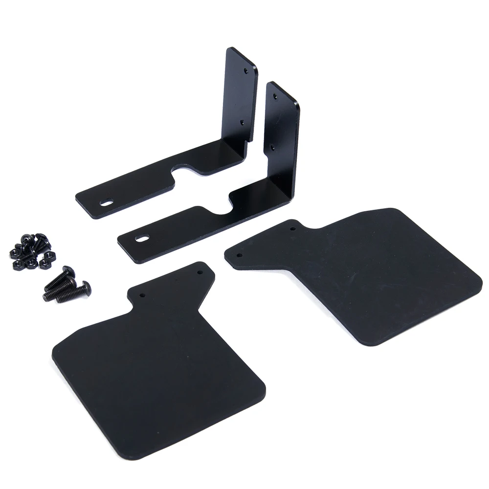 YEAHRUN Rubber Mud Flaps Front Rear Fenders with Mounting Base for 1/10 RC Crawler Car TRX4 Trx-4 Upgrade Parts