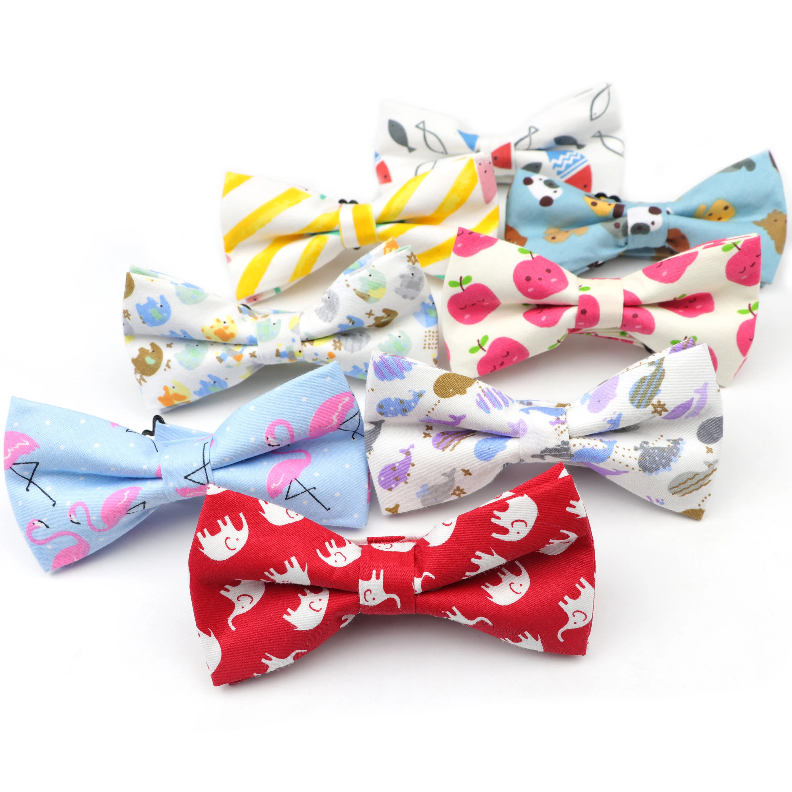 Cotton Men Cartoon Adjustable Bowtie Casual Shirts Bow tie For Men Women  Animal Bow Ties Cravats Wedding Bowties