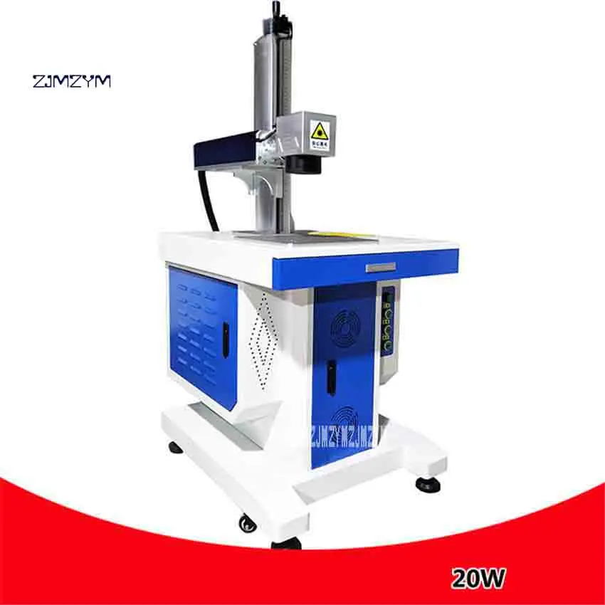 New Arrival 20W Cabinet Type Fiber Laser Marking Machine Metal Lettering Phone Shell Laser Engraving Marking Machine 220V/110V