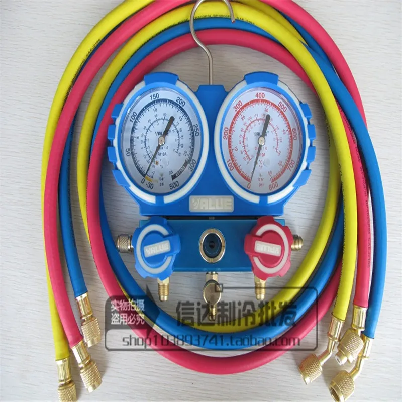 VMG-2-R410A double watch valve plus fluorine watch group refrigerant double table refrigerant valve Dial size 80mm