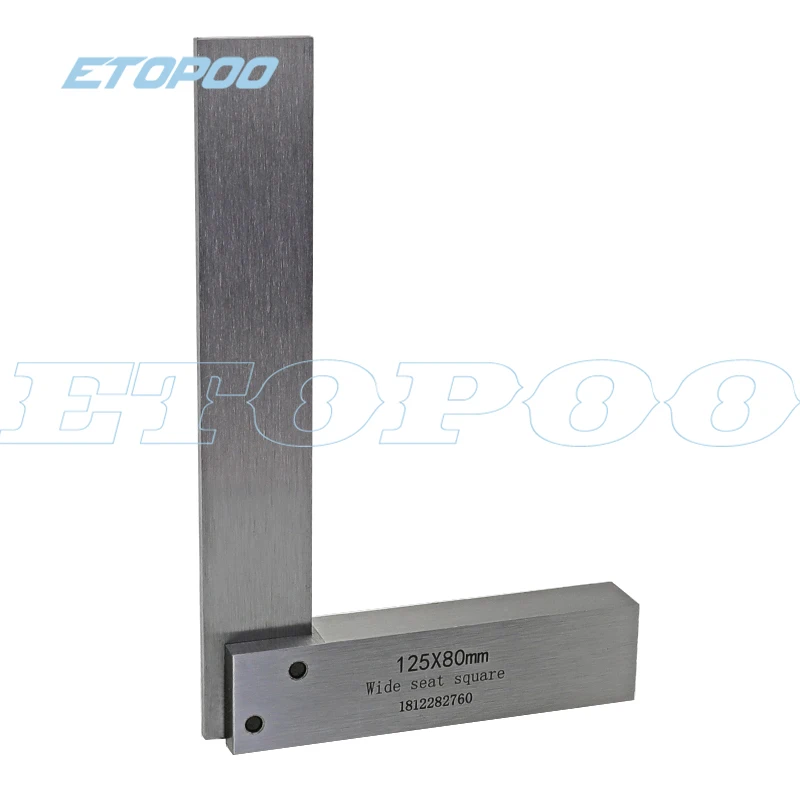Imagem -04 - Ângulo Direito Engenheiro Praça Régua Grupo Machinist Square Aço Endurecido Régua 90 Graus de Precisão Grupo 63x40 mm 160x100 mm